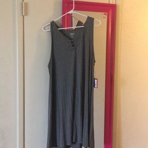 Charcoal sleeveless dress